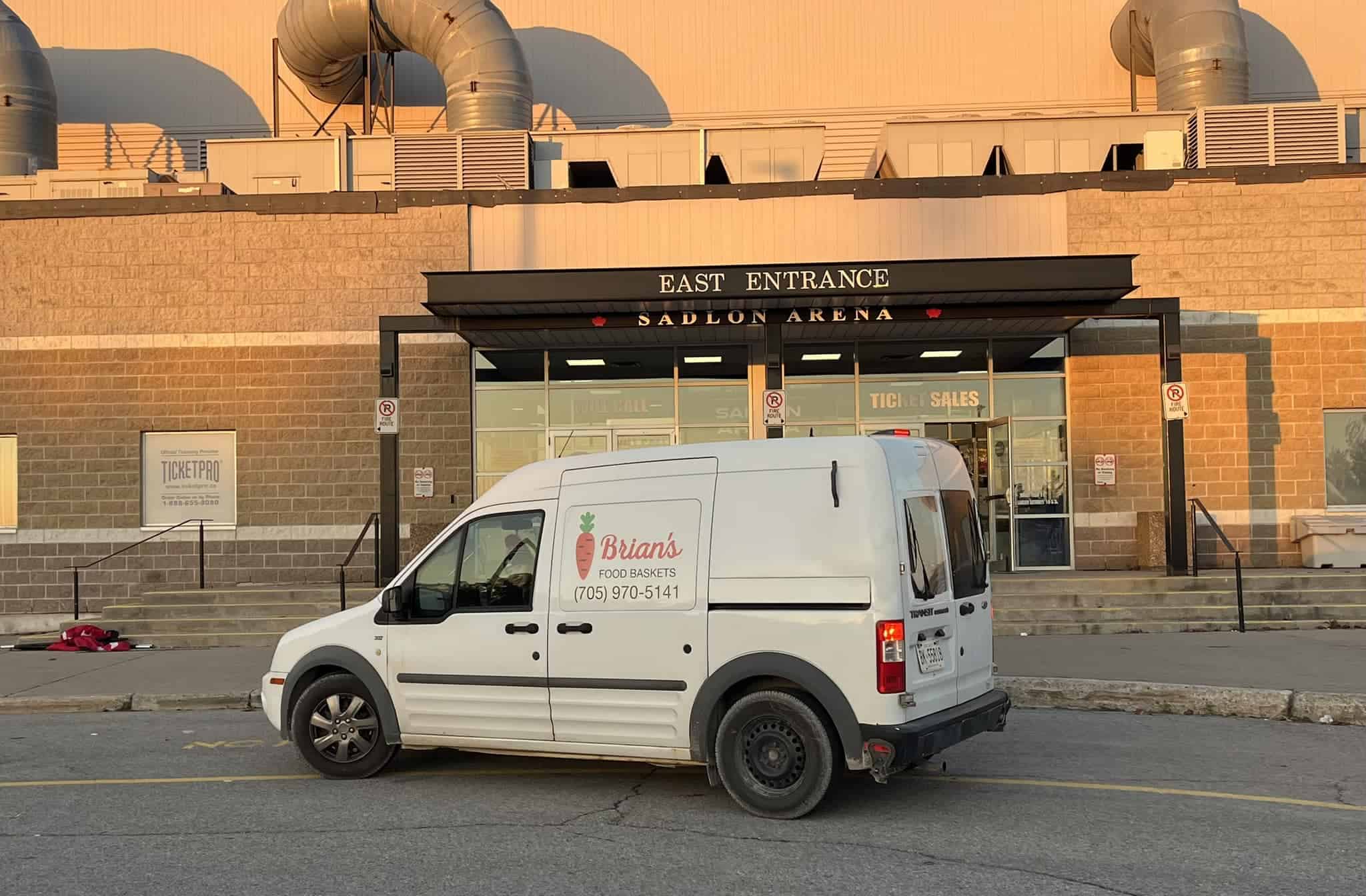 Brian on the road with the delivery truck