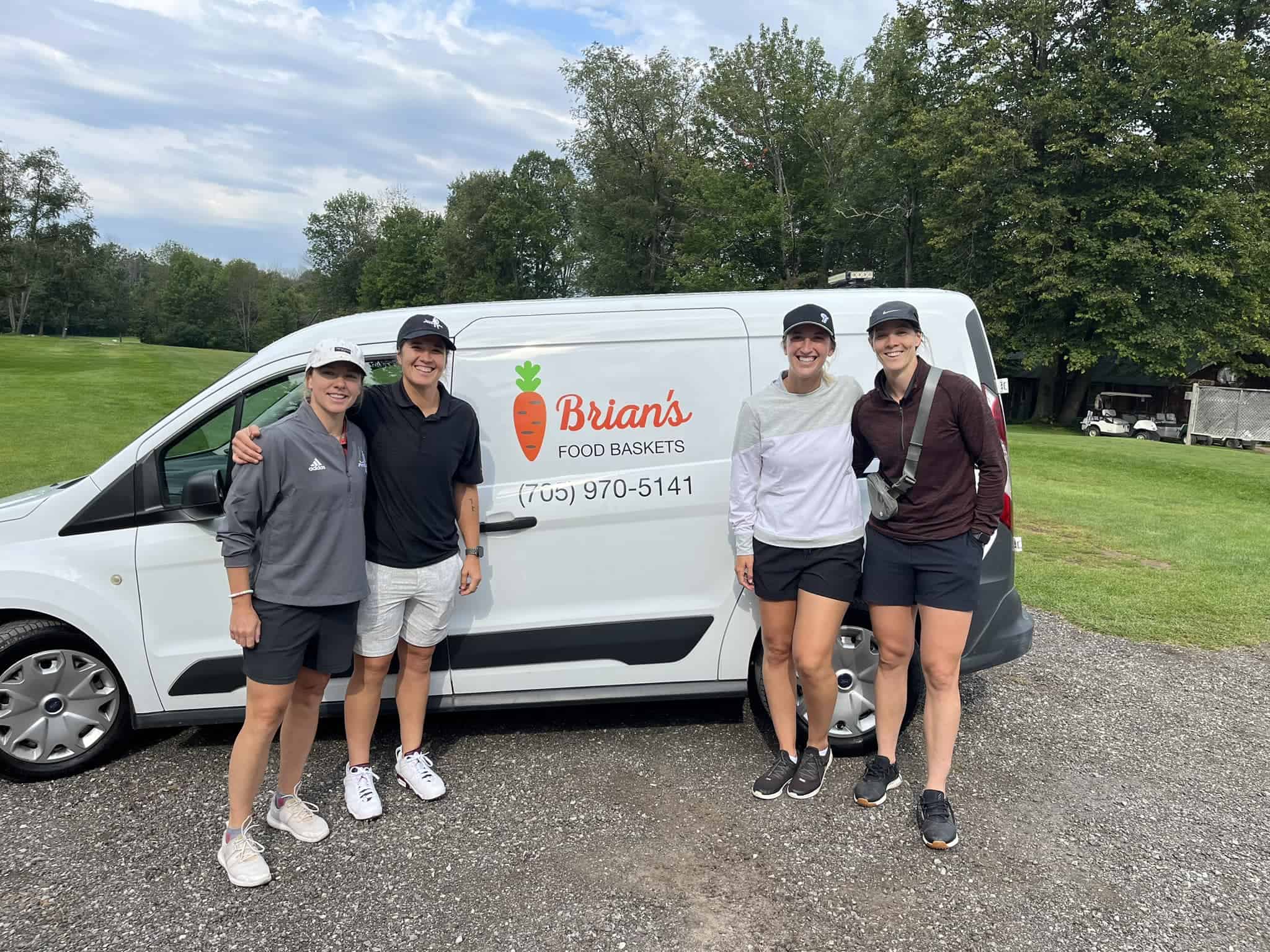 Brian's Food Baskets delivery truck